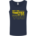 May the 30s Thirties Be With You Sci-Fi Mens Vest Tank Top Navy Blue