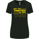 May the 30s Thirties Be With You Sci-Fi Womens Wider Cut T-Shirt Black