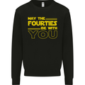 May the 40s Fourties Be With You  Sci-Fi Mens Sweatshirt Jumper Black