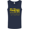 May the 40s Fourties Be With You  Sci-Fi Mens Vest Tank Top Navy Blue