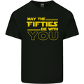 May the 50s Fifties Be With You Sci-Fi Mens Cotton T-Shirt Tee Top Black