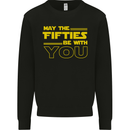 May the 50s Fifties Be With You Sci-Fi Mens Sweatshirt Jumper Black