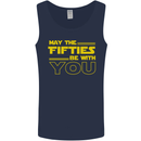 May the 50s Fifties Be With You Sci-Fi Mens Vest Tank Top Navy Blue