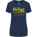 May the 50s Fifties Be With You Sci-Fi Womens Wider Cut T-Shirt Navy Blue