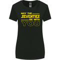 May the 70s Seventies Be With You Sci-Fi Womens Wider Cut T-Shirt Black