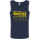 May the 90s Nineties Be With You Sci-Fi Mens Vest Tank Top Navy Blue