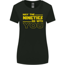 May the 90s Nineties Be With You Sci-Fi Womens Wider Cut T-Shirt Black