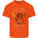 May the Force Be Shih Tzu Dog Funny Kids T-Shirt Childrens Orange