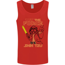 May the Force Be Shih Tzu Dog Funny Mens Vest Tank Top Red