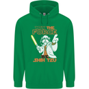 May the Force Be Shih Tzu Funny Dog Childrens Kids Hoodie Irish Green