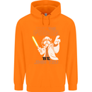 May the Force Be Shih Tzu Funny Dog Childrens Kids Hoodie Orange