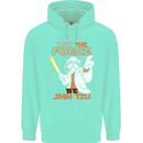 May the Force Be Shih Tzu Funny Dog Childrens Kids Hoodie Peppermint
