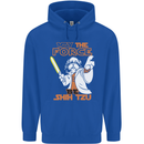 May the Force Be Shih Tzu Funny Dog Childrens Kids Hoodie Royal Blue