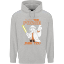 May the Force Be Shih Tzu Funny Dog Childrens Kids Hoodie Sports Grey