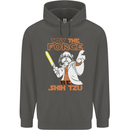 May the Force Be Shih Tzu Funny Dog Childrens Kids Hoodie Storm Grey