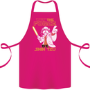May the Force Be Shih Tzu Funny Dog Cotton Apron 100% Organic Pink