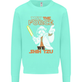 May the Force Be Shih Tzu Funny Dog Kids Sweatshirt Jumper Peppermint
