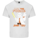 May the Force Be Shih Tzu Funny Dog Kids T-Shirt Childrens White