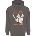 May the Force Be Shih Tzu Funny Dog Mens 80% Cotton Hoodie Charcoal
