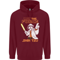 May the Force Be Shih Tzu Funny Dog Mens 80% Cotton Hoodie Maroon