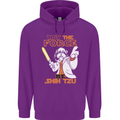 May the Force Be Shih Tzu Funny Dog Mens 80% Cotton Hoodie Purple