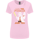 May the Force Be Shih Tzu Funny Dog Womens Wider Cut T-Shirt Light Pink