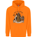 May the Norse Be With You Funny Viking Childrens Kids Hoodie Orange