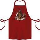 May the Norse Be With You Funny Viking Cotton Apron 100% Organic Maroon
