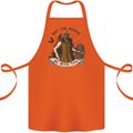May the Norse Be With You Funny Viking Cotton Apron 100% Organic Orange