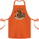 May the Norse Be With You Funny Viking Cotton Apron 100% Organic Orange