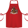 May the Norse Be With You Funny Viking Cotton Apron 100% Organic Red