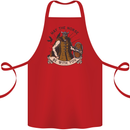 May the Norse Be With You Funny Viking Cotton Apron 100% Organic Red