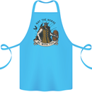 May the Norse Be With You Funny Viking Cotton Apron 100% Organic Turquoise