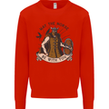 May the Norse Be With You Funny Viking Kids Sweatshirt Jumper Bright Red