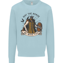 May the Norse Be With You Funny Viking Kids Sweatshirt Jumper Light Blue