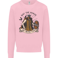 May the Norse Be With You Funny Viking Kids Sweatshirt Jumper Light Pink