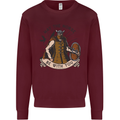 May the Norse Be With You Funny Viking Kids Sweatshirt Jumper Maroon