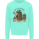 May the Norse Be With You Funny Viking Kids Sweatshirt Jumper Peppermint