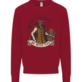 May the Norse Be With You Funny Viking Kids Sweatshirt Jumper Red