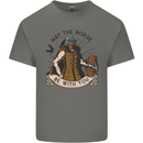 May the Norse Be With You Funny Viking Kids T-Shirt Childrens Charcoal