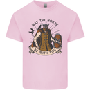 May the Norse Be With You Funny Viking Kids T-Shirt Childrens Light Pink
