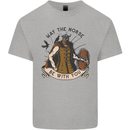 May the Norse Be With You Funny Viking Kids T-Shirt Childrens Sports Grey