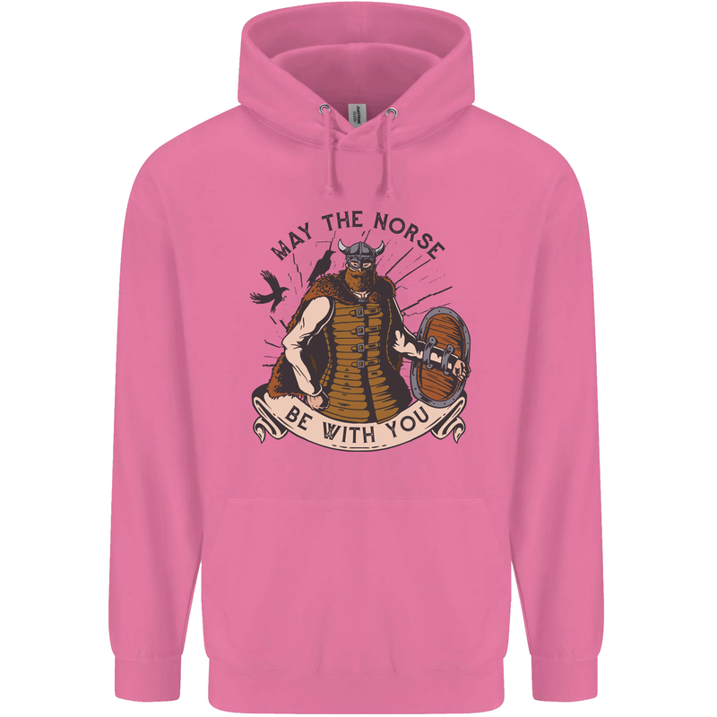 May the Norse Be With You Funny Viking Mens 80% Cotton Hoodie Azelea