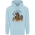 May the Norse Be With You Funny Viking Mens 80% Cotton Hoodie Light Blue