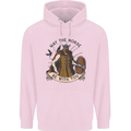 May the Norse Be With You Funny Viking Mens 80% Cotton Hoodie Light Pink