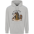 May the Norse Be With You Funny Viking Mens 80% Cotton Hoodie Sports Grey
