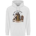 May the Norse Be With You Funny Viking Mens 80% Cotton Hoodie White