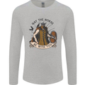 May the Norse Be With You Funny Viking Mens Long Sleeve T-Shirt Sports Grey