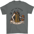 May the Norse Be With You Funny Viking Mens T-Shirt 100% Cotton Charcoal