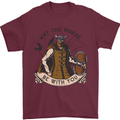 May the Norse Be With You Funny Viking Mens T-Shirt 100% Cotton Maroon